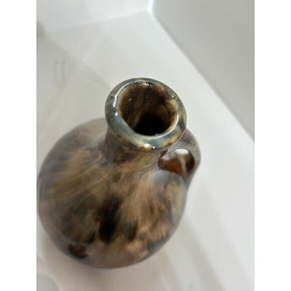 Brush McCoy Pottery 7" inch Decanter Music Box Onyx Glaze FOR PARTS w Stopper - Picture 7 of 8